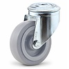 TENTE zwenkwiel elastisch rubber 100 3KO boutgat