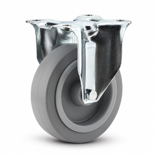 TENTE bokwiel elastisch rubber 100 3KO plaat 