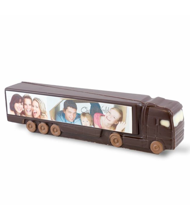 Chocolade vrachtauto met foto