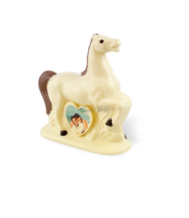 Chocolade paard met foto