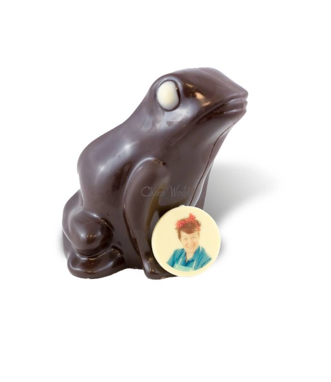 Chocolade kikker met foto