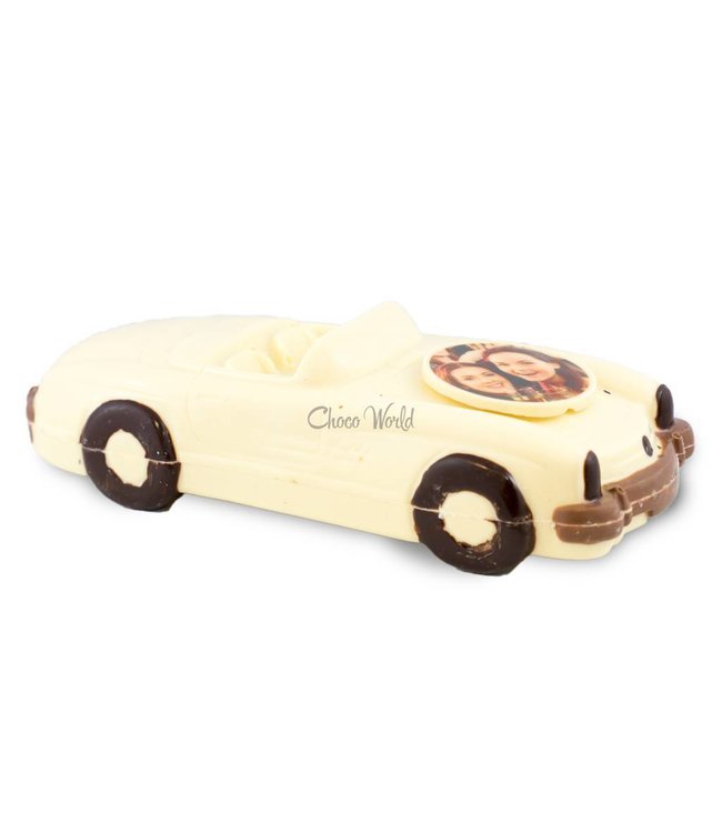 Chocolade auto cabriolet met foto
