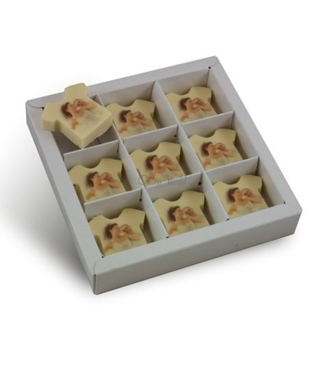 Chocolade t shirt 9 stuks
