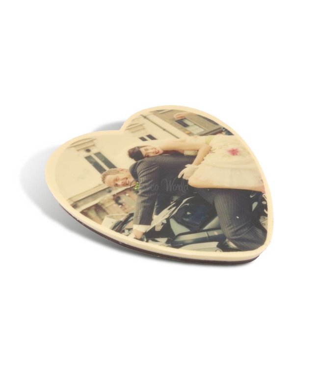 Chocolade hart kingsize met foto