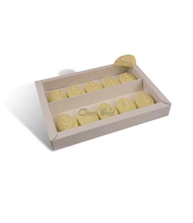 Chocolade paaseitjes 10 st met slagroom