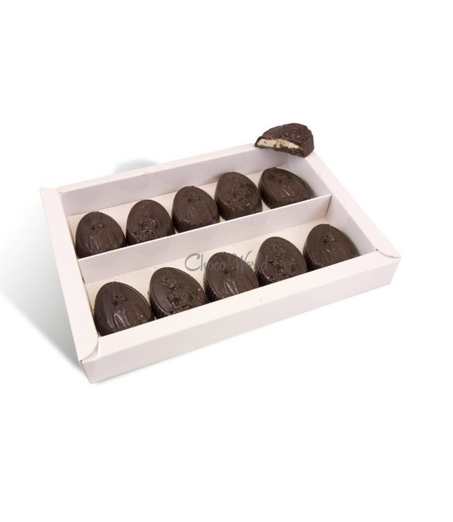 Chocolade paaseitjes 10 st met slagroom