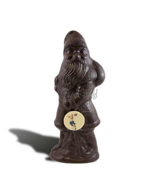 Chocolade kerstman groot met foto