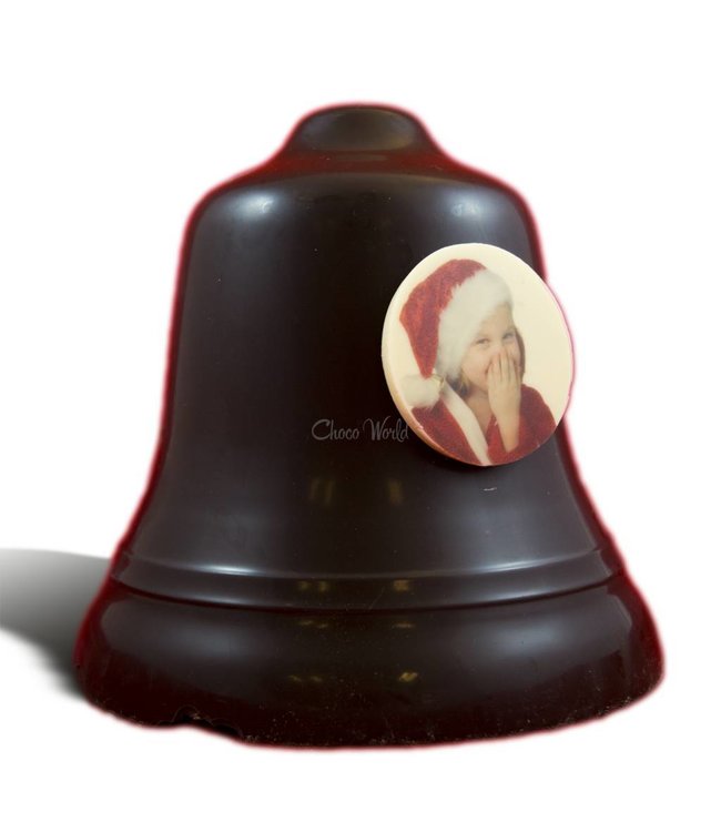 Chocolade kerstklok met foto