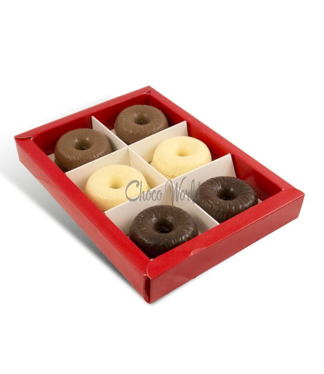 Chocolade kerstkransjes 12st (slagroom)