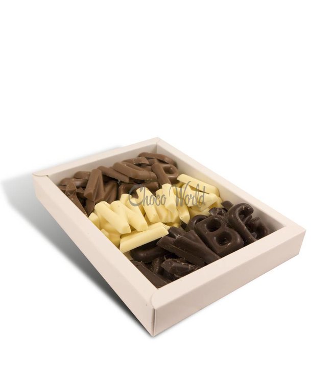 Chocolade mini letters