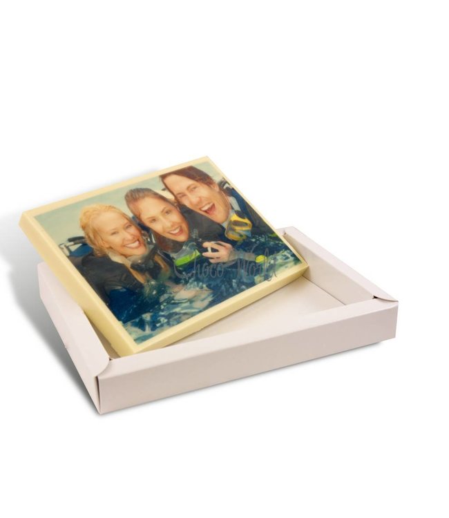 Chocolade medium chocoladekaart met foto
