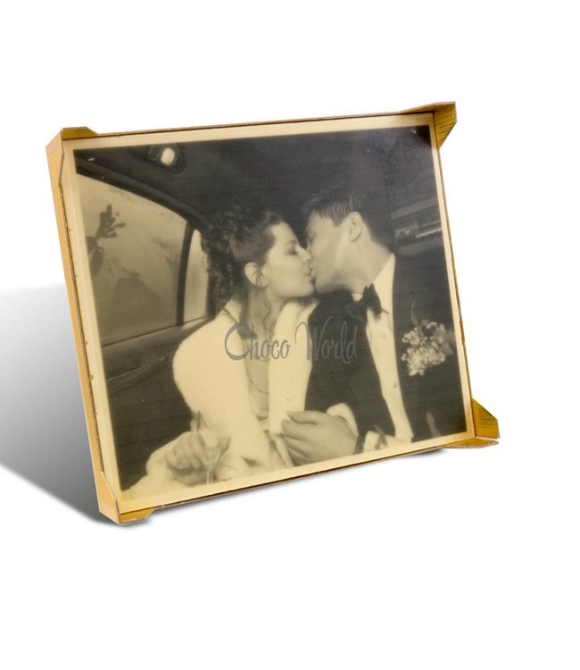 Chocolade grote chocoladekaart met foto