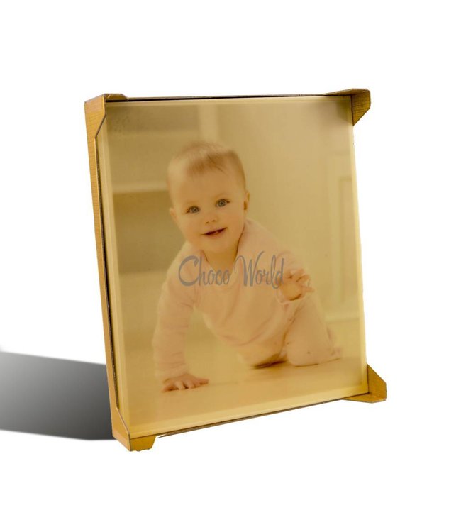 Chocolade grote chocoladekaart met foto