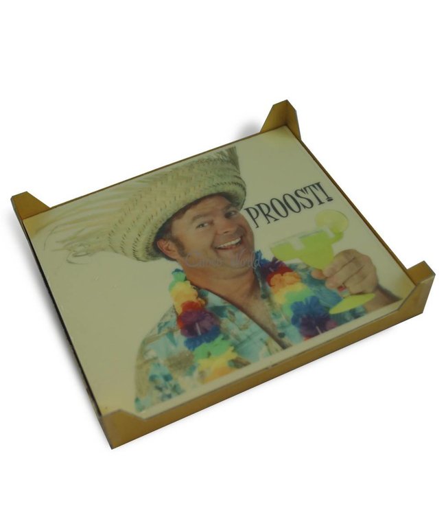 Chocolade grote chocoladekaart met foto