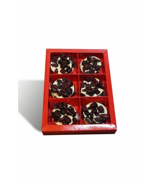 Chocolade flikken met cranberries