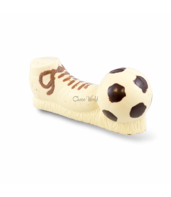 Chocolade voetbalschoen