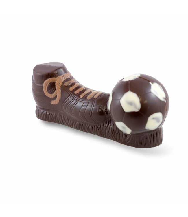 Chocolade voetbalschoen