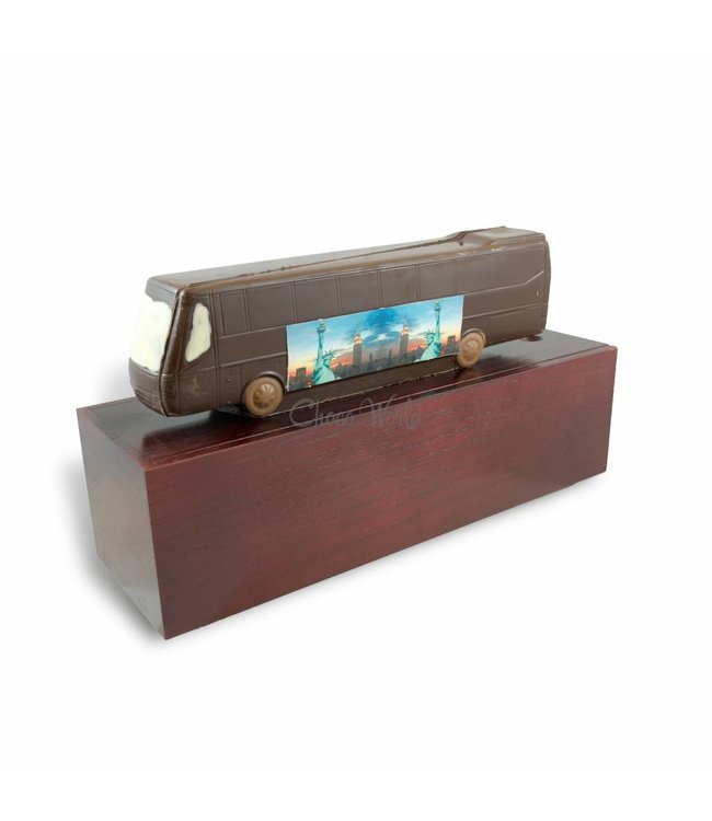 Chocolade bus & garage met foto