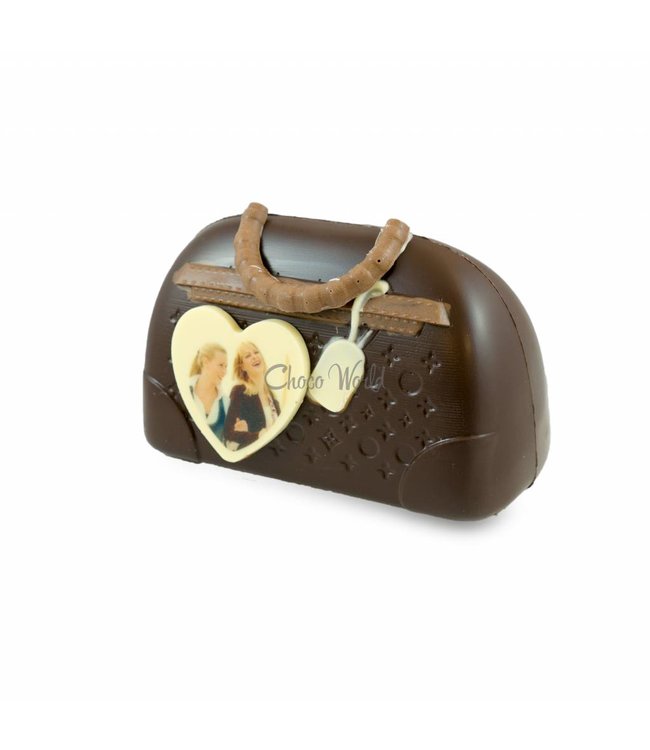 Chocolade hand tas tas met foto