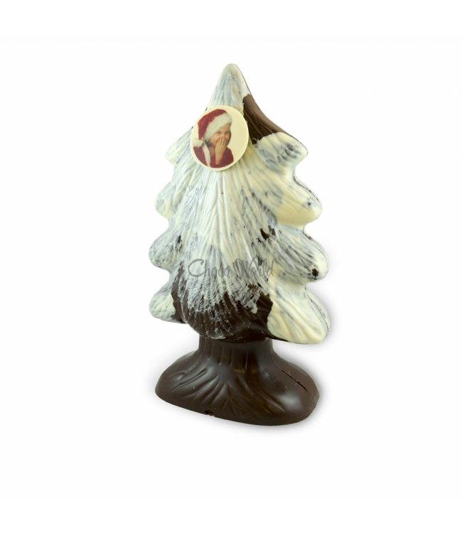 Chocolade kerstboom met foto