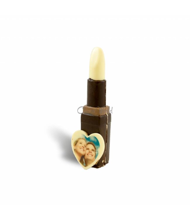 Chocolade Lipstick met foto