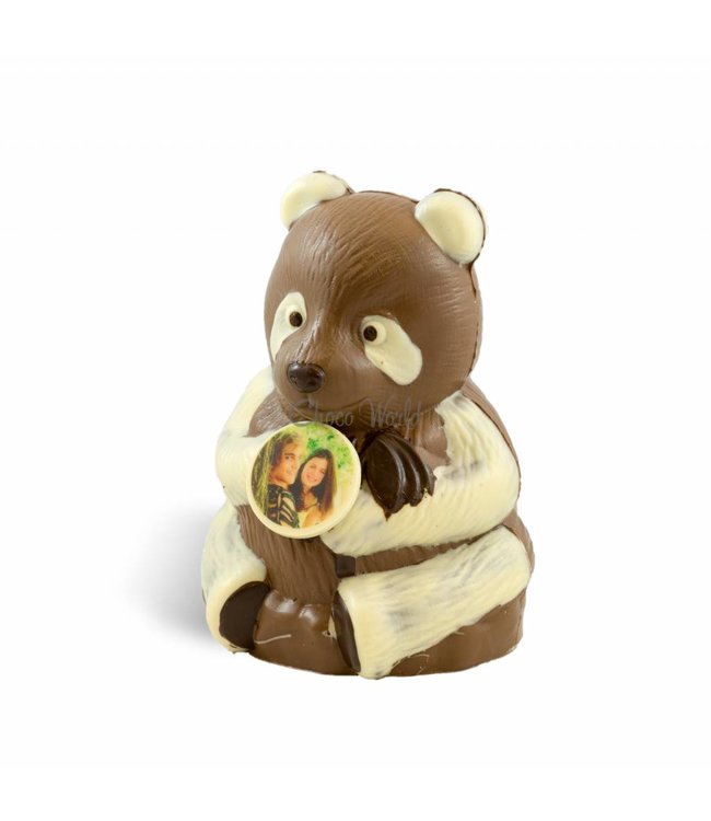 Chocolade panda beer met foto