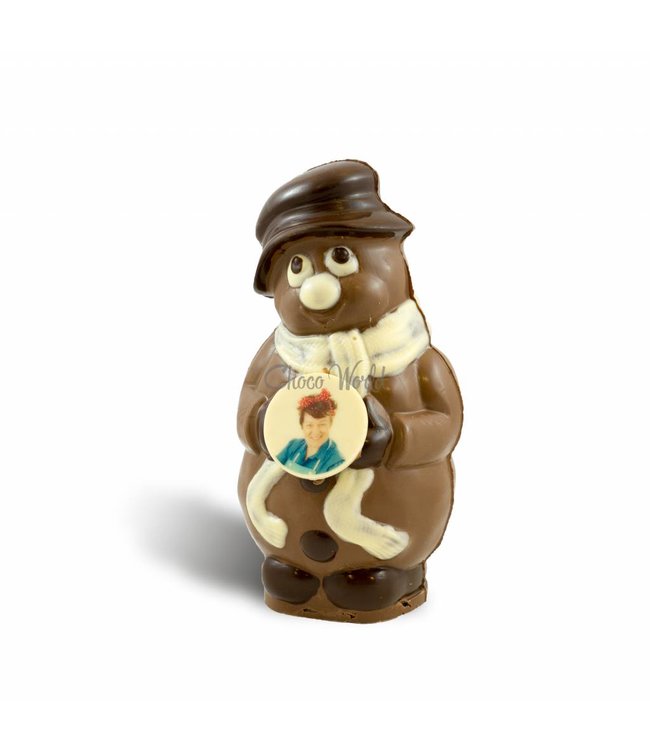 Chocolade sneeuwpop met foto
