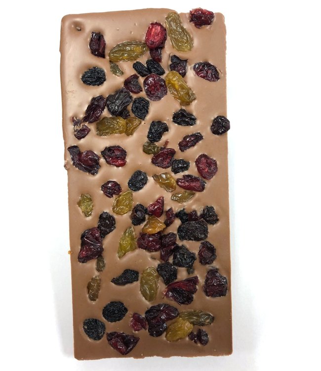 Chocolade reep groot cranberry rozijnen