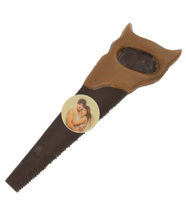 Chocolade zaag met foto