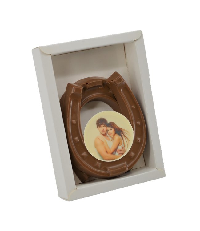 Chocolade hoefijzers met foto