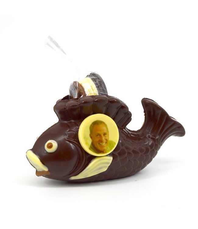 Chocolade vis met foto logo