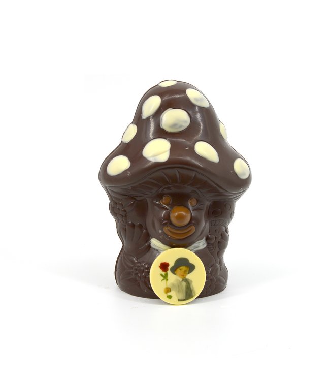Chocolade paddestoel met foto logo