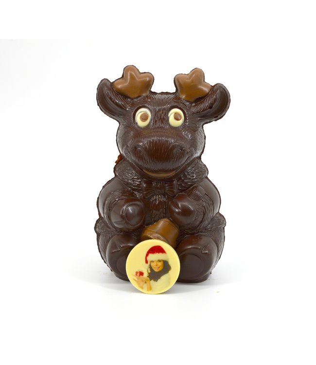 Chocolade rendier victor met foto