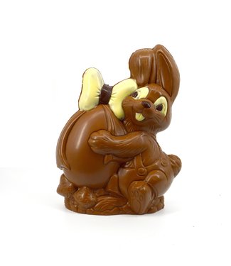 Chocolade paashaas met ei kingsize