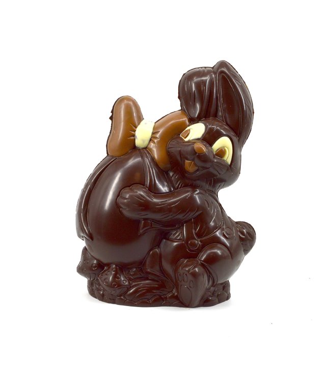 Chocolade paashaas met ei kingsize