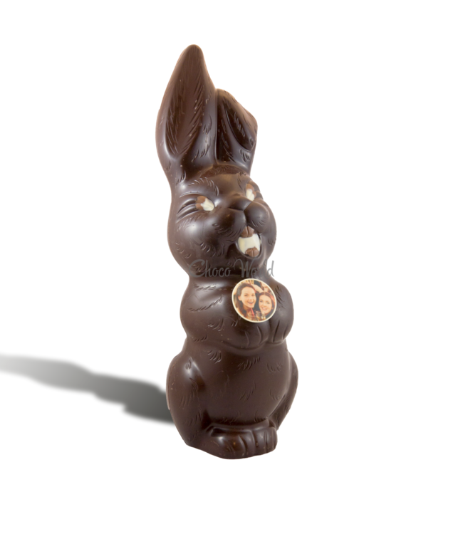 Chocolade paashaas kingsize met foto