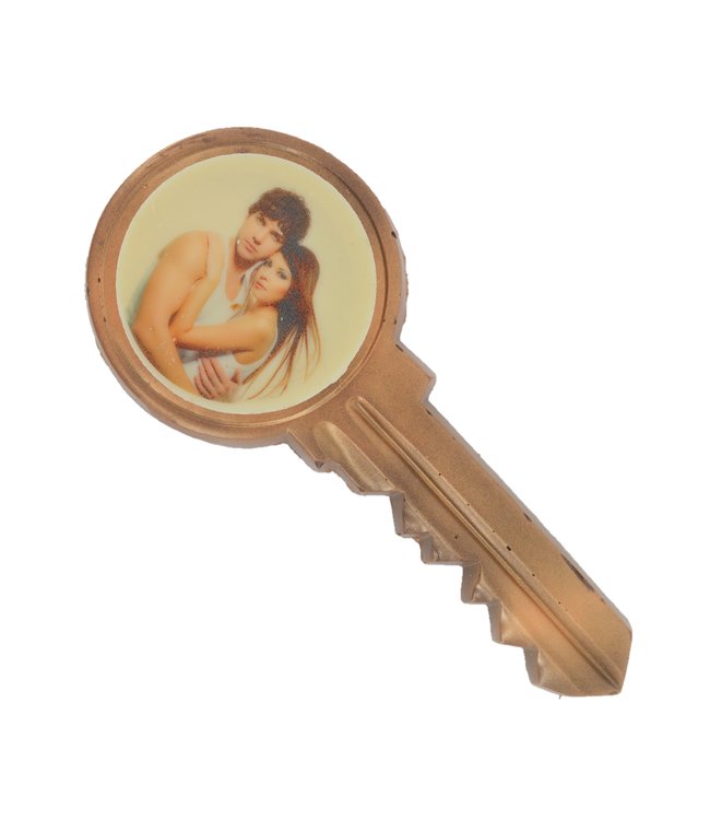 Chocolade sleutel old look met foto