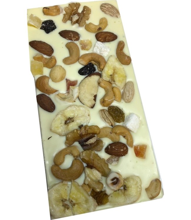 Chocolade reep groot noten fruitmix