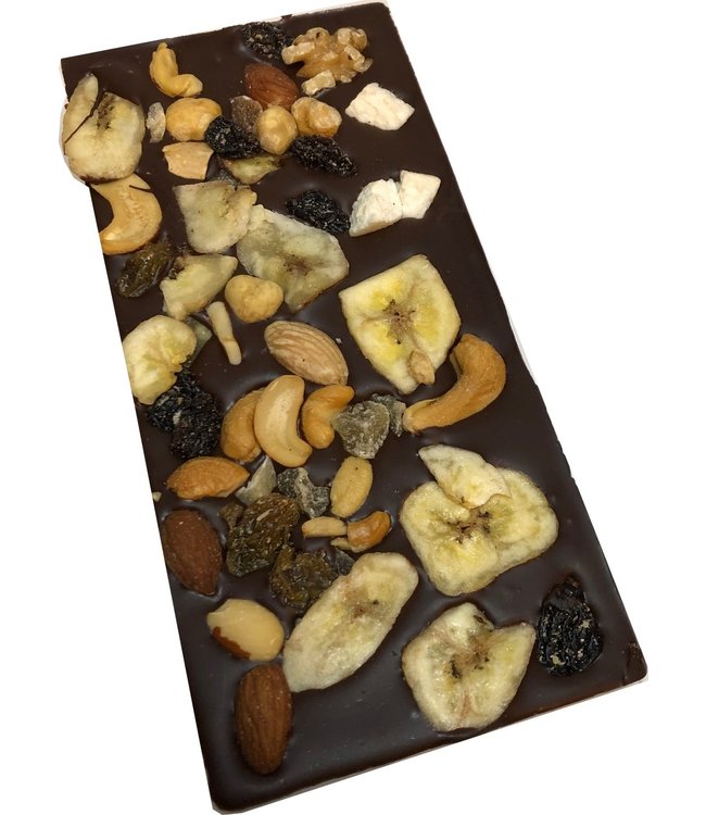 Chocolade reep groot noten fruitmix