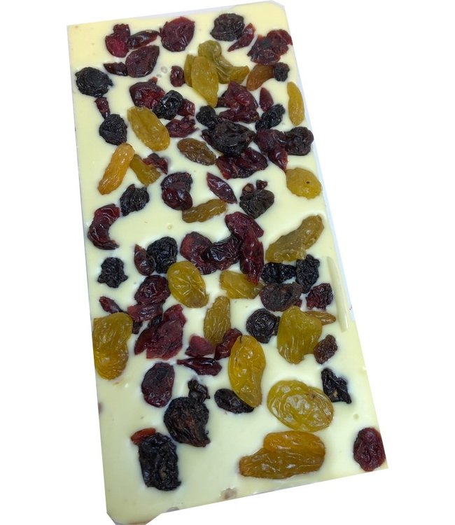 Chocolade reep groot cranberry rozijnen