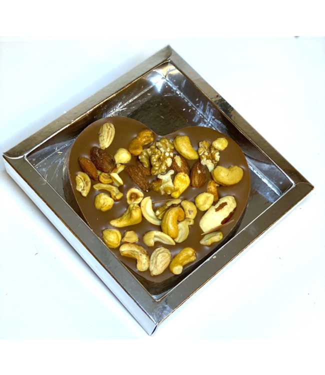Chocolade Hart (S) met Luxe Notenmix