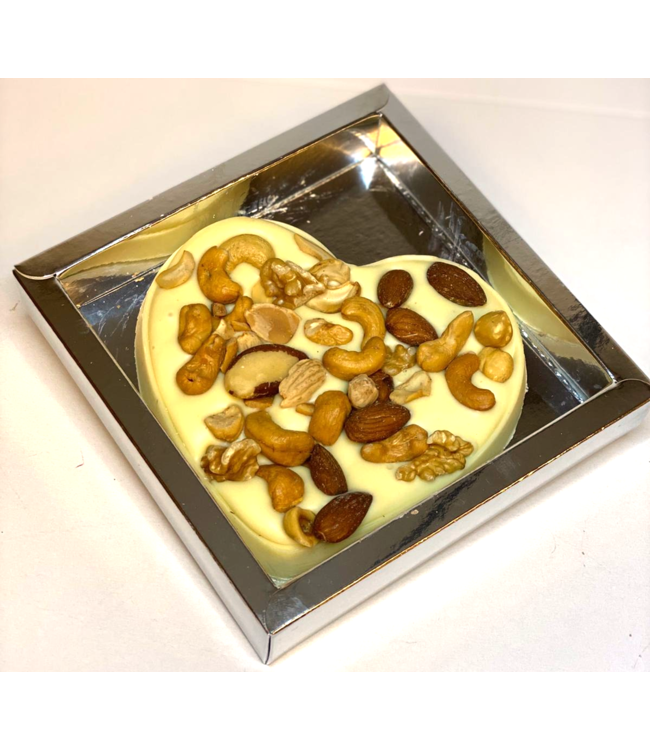 Chocolade Hart (S) met Luxe Notenmix