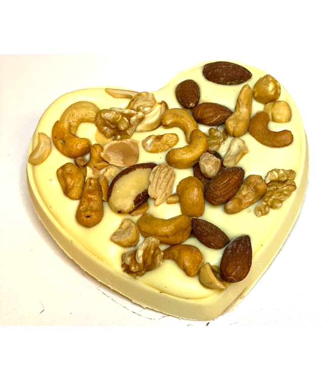 Chocolade hart (S) met noten mix