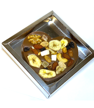 Chocolade hart (S) met tropical mix