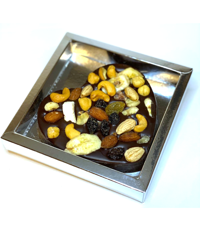 Chocolade hart (S) met tropical mix