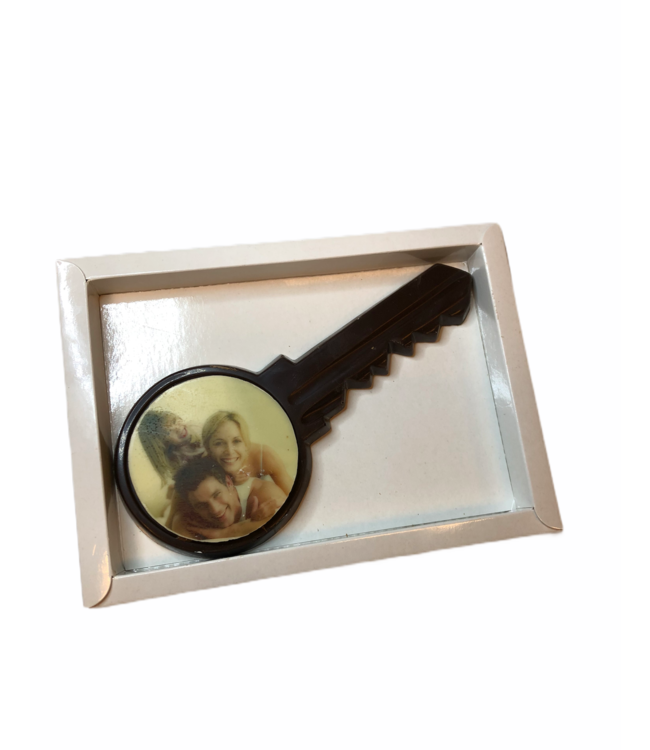 Chocolade sleutel met foto logo