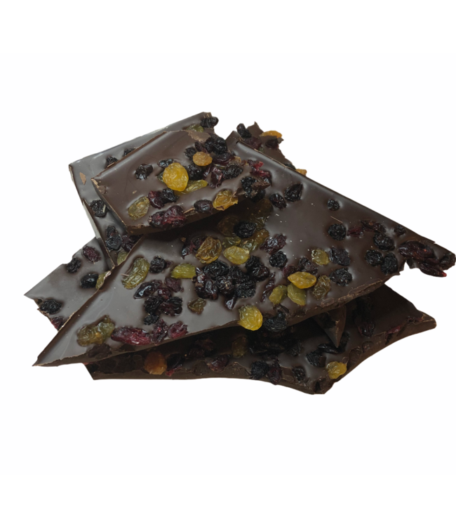 Breekchocolade cranberrie rozijnen