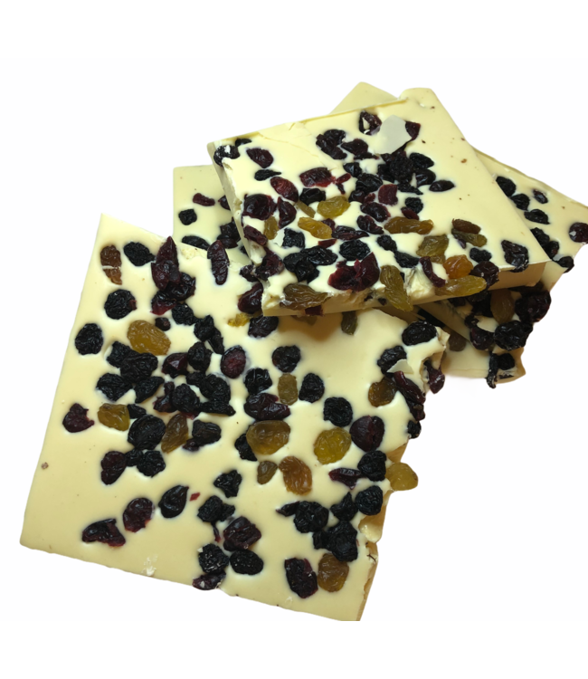 Breekchocolade cranberrie rozijnen