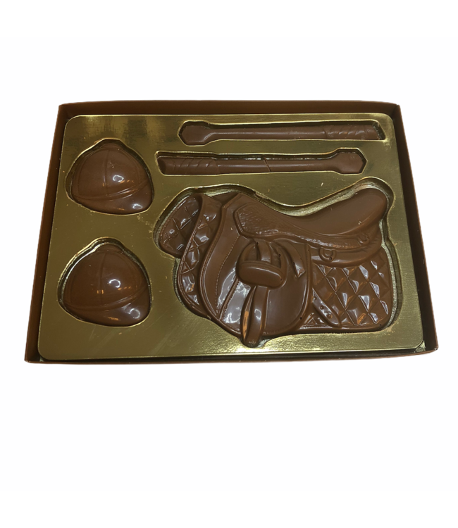Chocolade paardrij set
