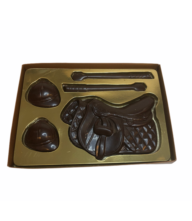 Chocolade paardrij set